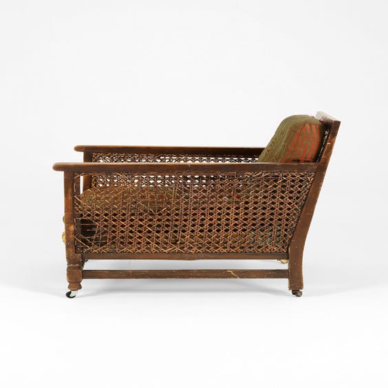 image of Vintage rattan Bergere armchair