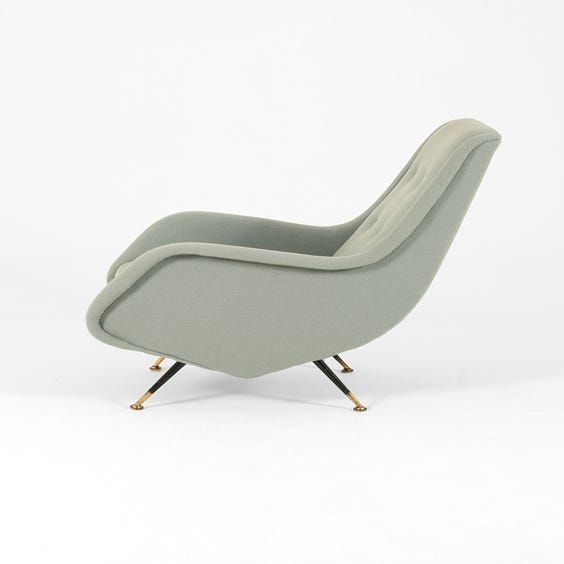 image of Mint green Midcentury Italian armchair