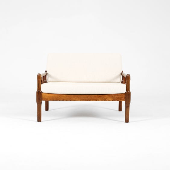 image of Danish rosewood boucle armchair