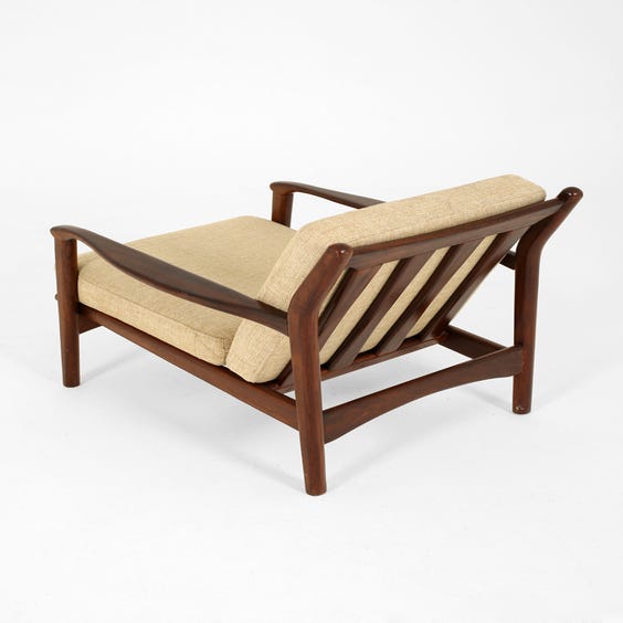 image of Midcentury Danish teak sand armchair