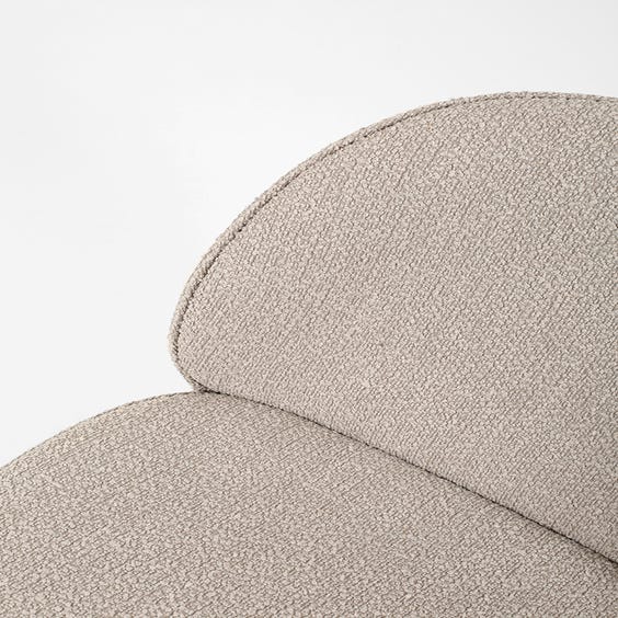 image of Beetle grey boucle armchair