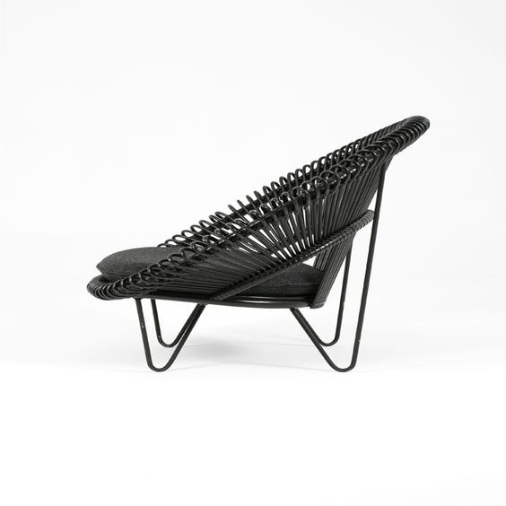 image of Midcentury black Vincent chair