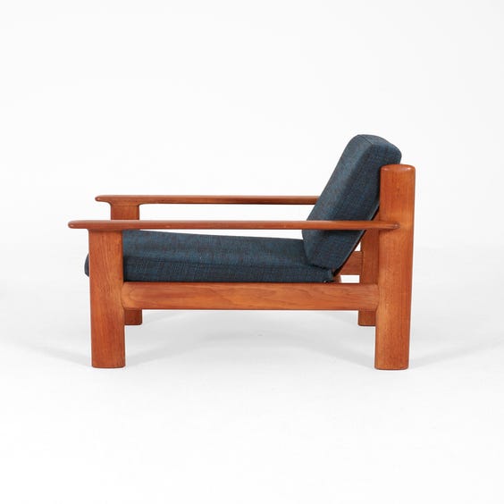 image of Vintage Danish teak framed armchair