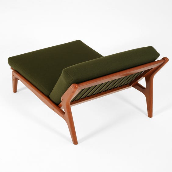 image of Midcentury Danish forest green lounge chair