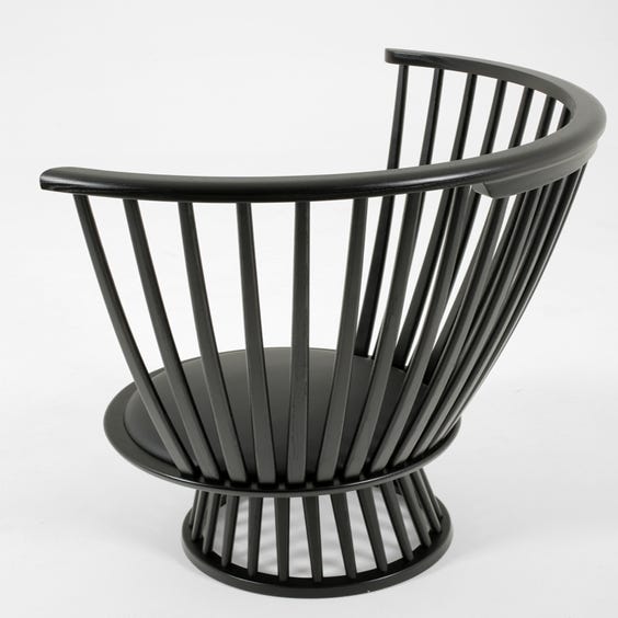 image of Ebonised spindle back Fan chair