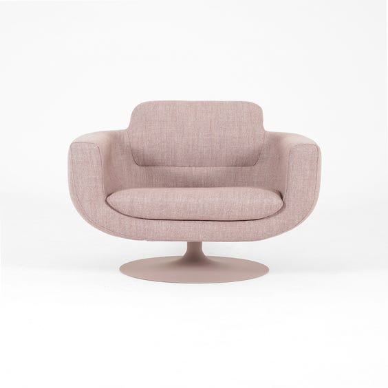 image of Dusky lilac swivel tub chair