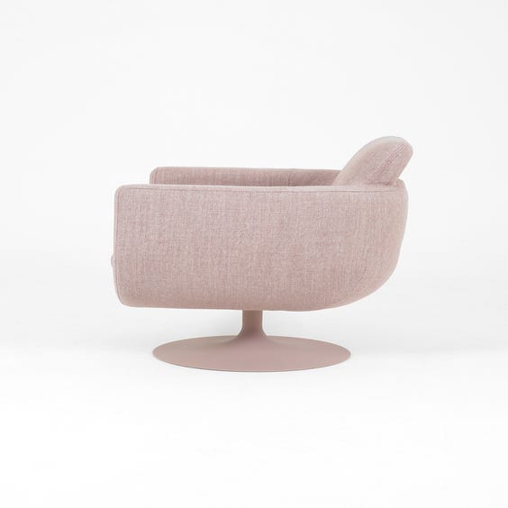 image of Dusky lilac swivel tub chair
