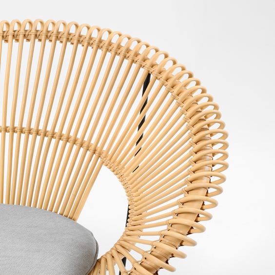 image of Large pale cane Vincent chair