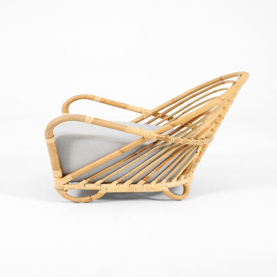 image of Midcentury Danish rattan armchair
