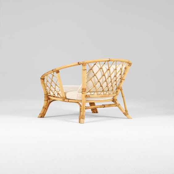 image of French rattan armchair