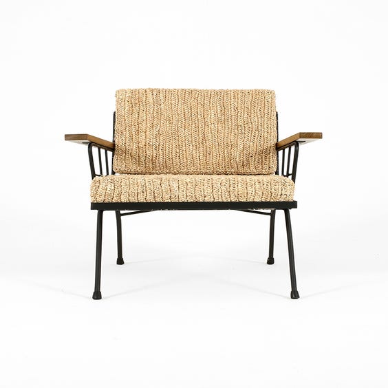 image of Modern raffia armchair