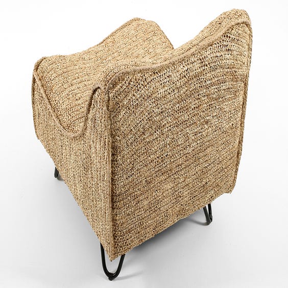 image of Freeform raffia lounge chair