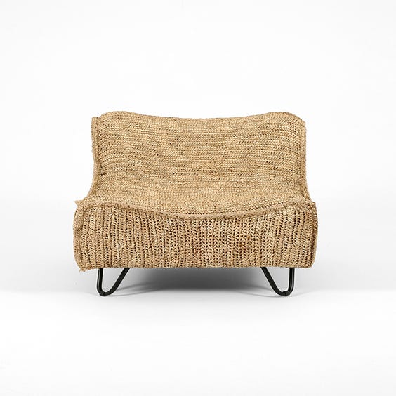 image of Freeform raffia lounge chair