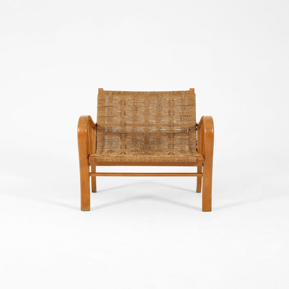 image of Midcentury Dutch beech armchair