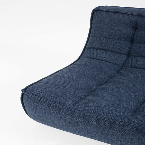 image of Indigo blue low lounge chair