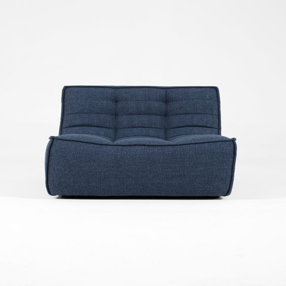 image of Indigo blue low lounge chair