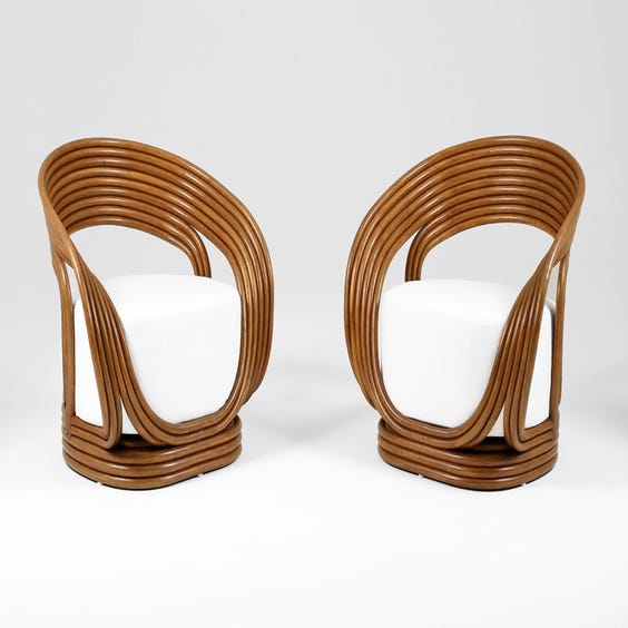 image of Rattan loop lounge chair