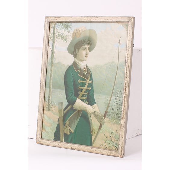 image of Print of pretty lady archer
