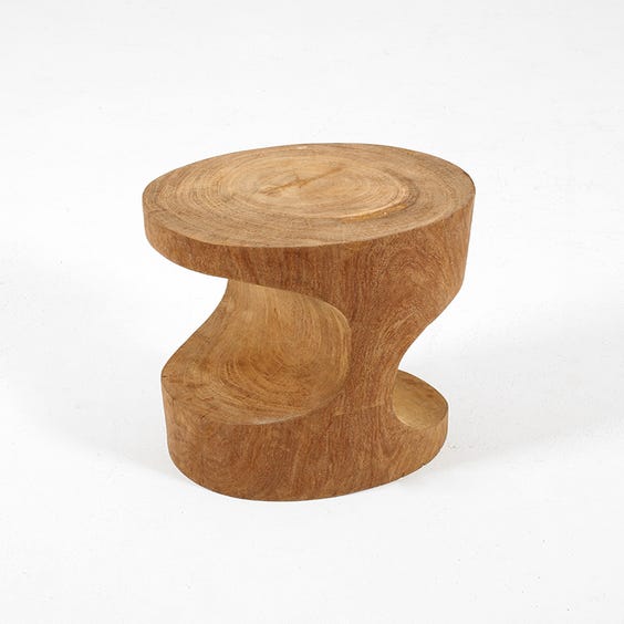 image of Double arch wooden stool