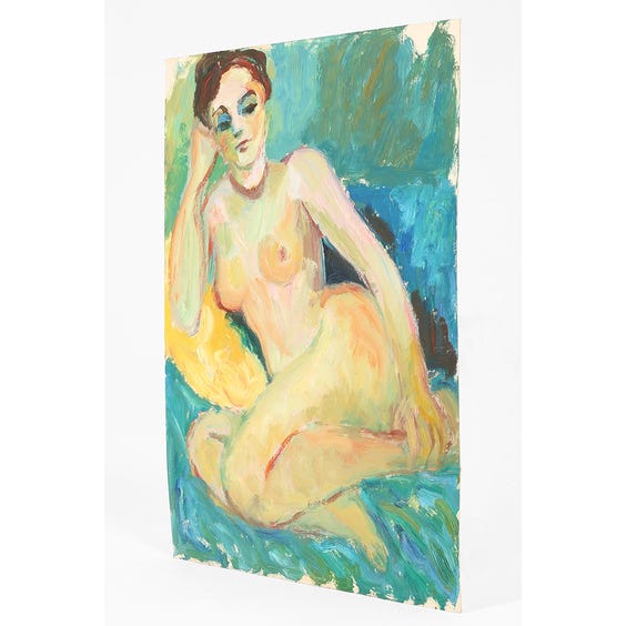 image of Oil painting of nude woman