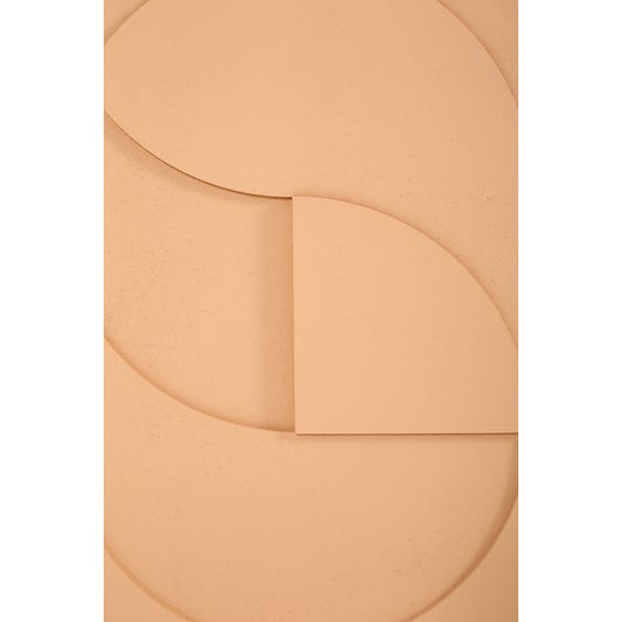 image of Muted peach abstract relief panel