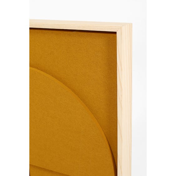 image of Ochre abstract relief panel