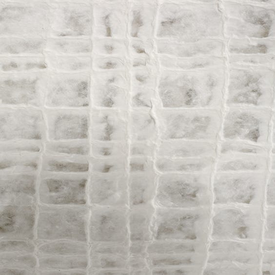 image of Modern white layered papier mache 3D grid