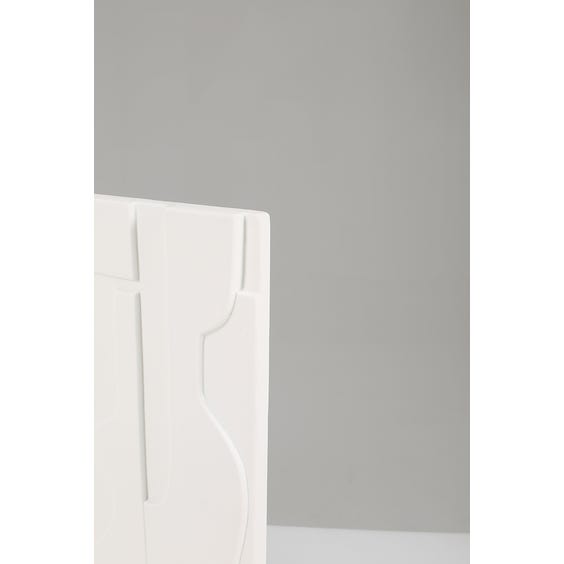 image of Modern white ceramic relief panel