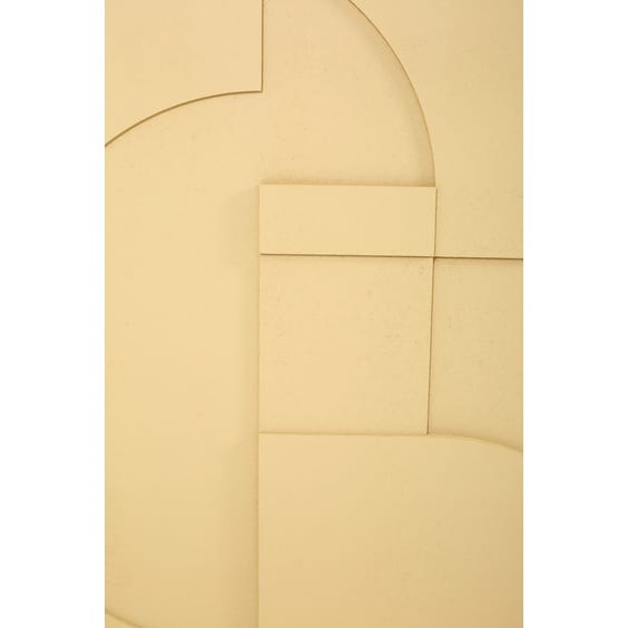 image of Large sand geometric abstract relief panel