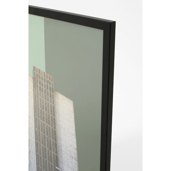 image of Two-tone brutalist building print