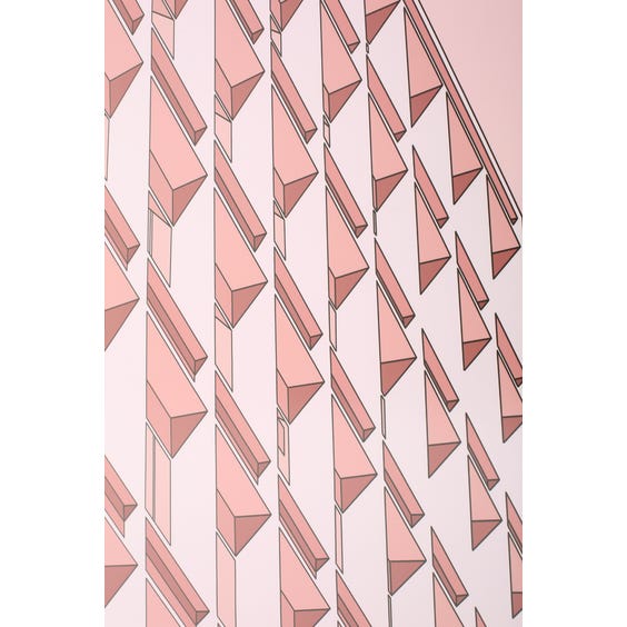 image of Print of tonal pink tower block