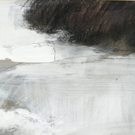 image of White and grey square abstract painting