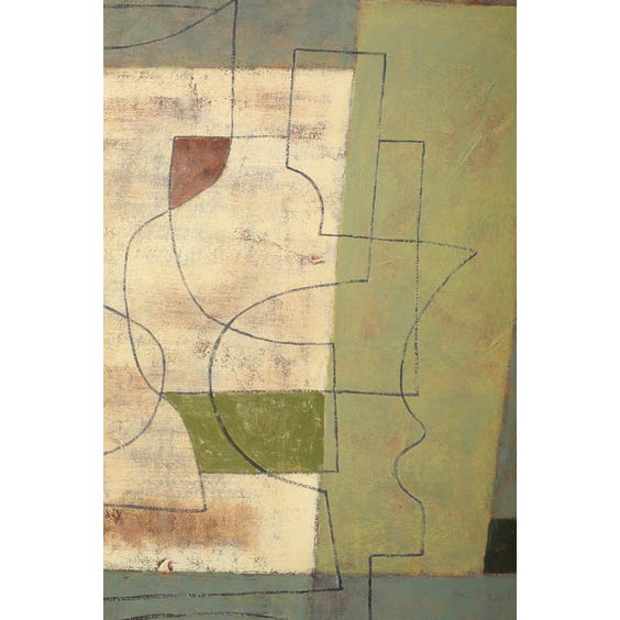 image of Midcentury abstract still life painting
