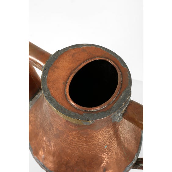 image of Antique hammered watering can