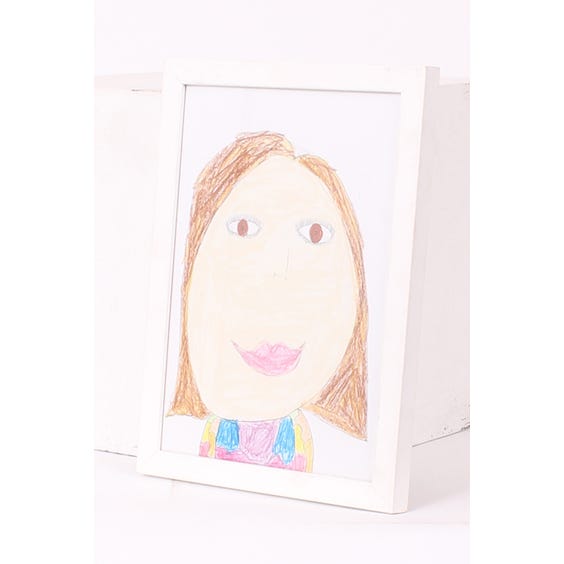 image of Lola's child self-portrait drawing