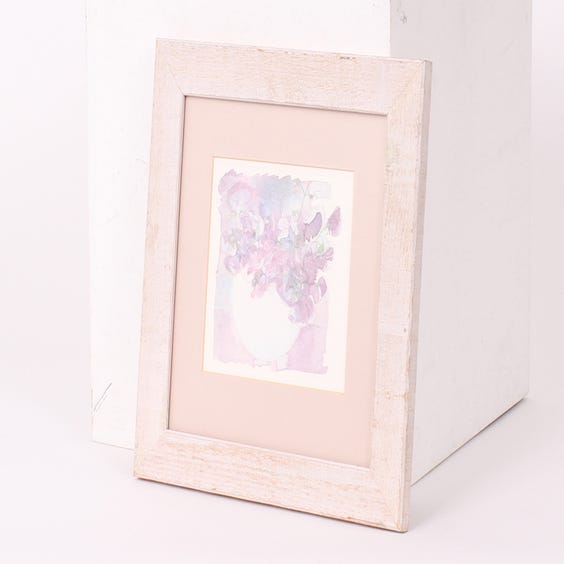 image of Watercolour painting of lilac flowers