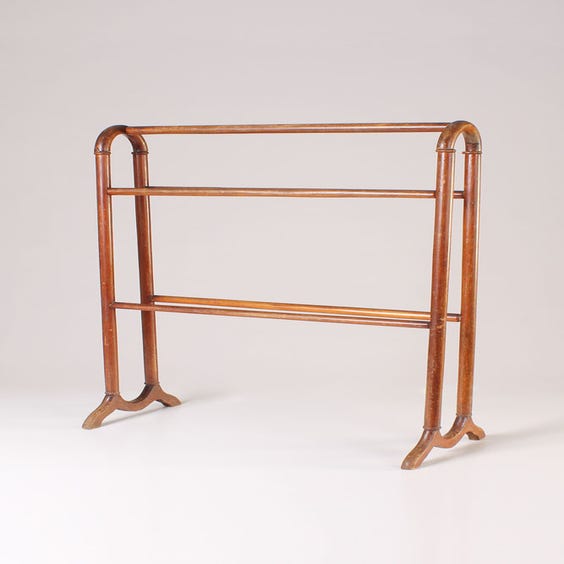 image of Period bentwood towel rail