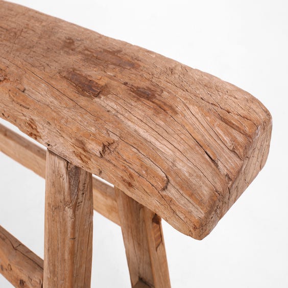 image of Rustic Chinese elm narrow bench