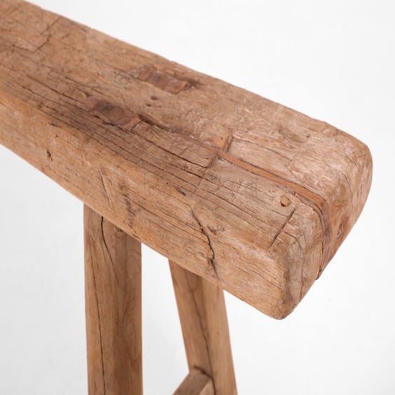 image of Rustic Chinese elm narrow bench