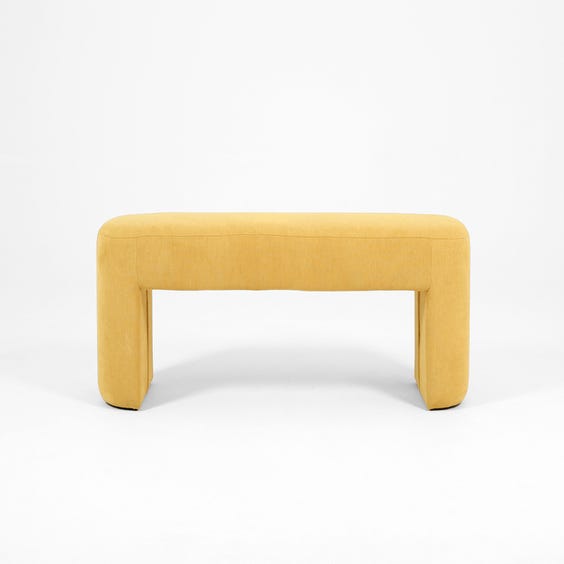 image of Postmodern gold yellow bench
