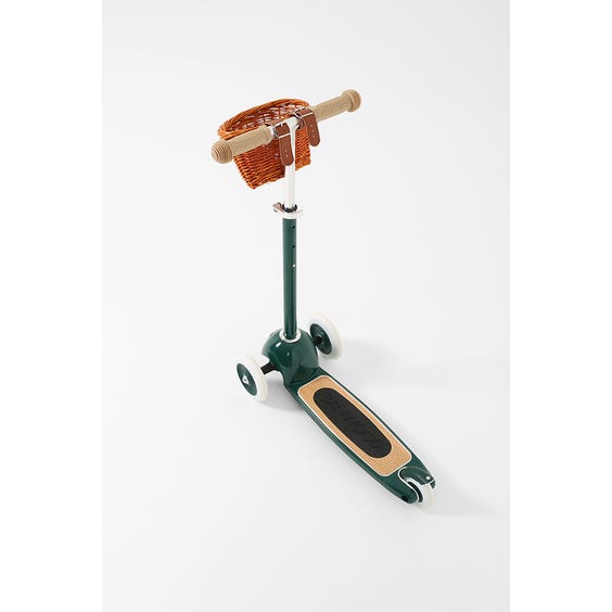 image of Child's forest green scooter