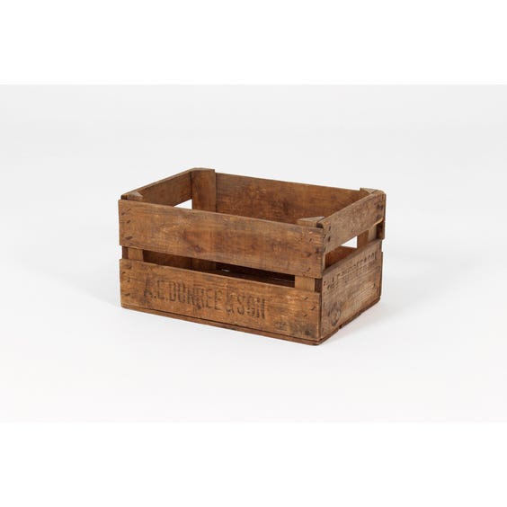 image of Rustic natural wood deep crate
