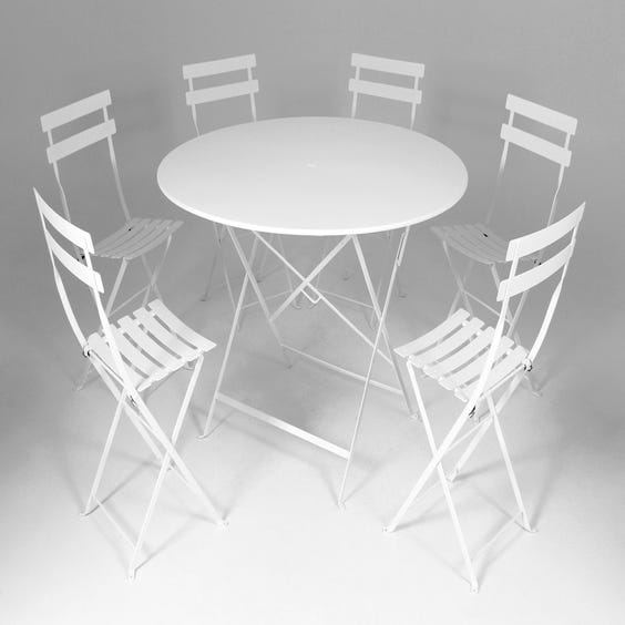 image of Extra large white bistro café table