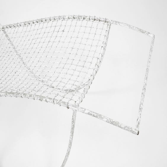 image of Modernist metal wire sun lounger