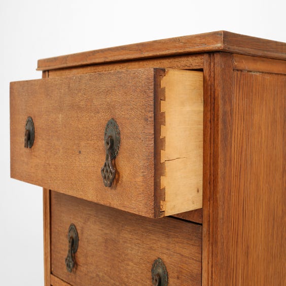 image of Small wooden chest of drawers