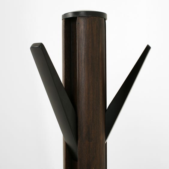 image of Modern walnut coat stand