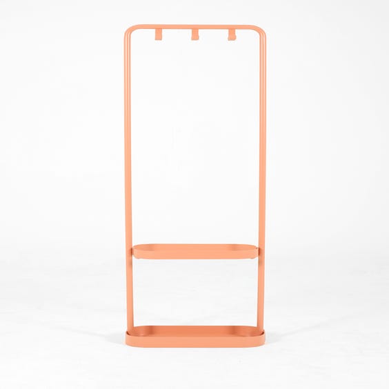 image of Pink metal hallway coat stand