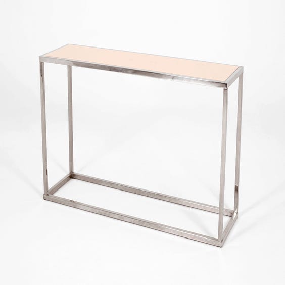 image of Reversible glass topped console table