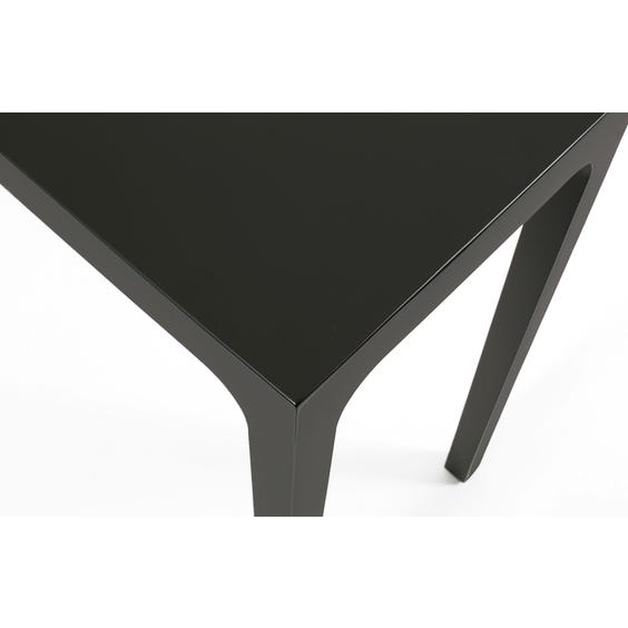image of Black lacquer console table