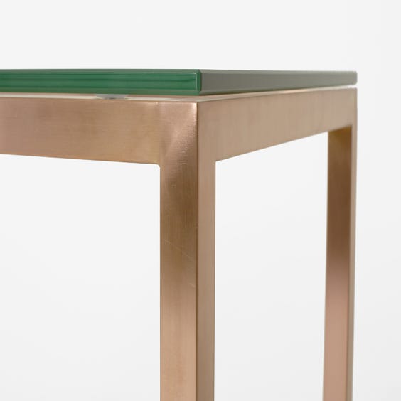 image of Rose gold console table